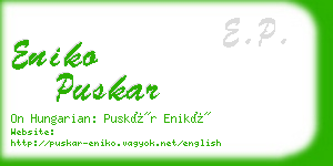 eniko puskar business card